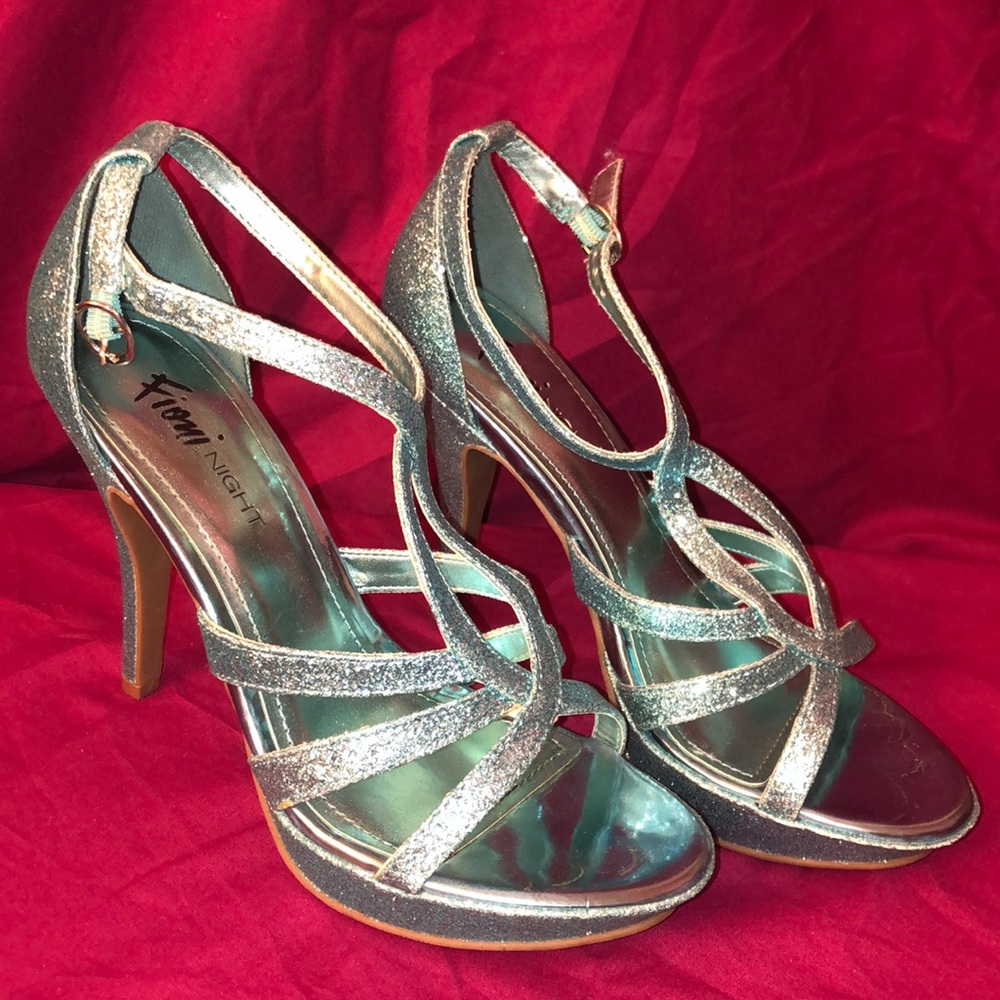 Fioni Night Teal Stilettos